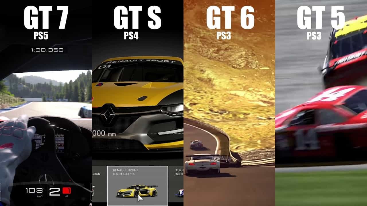 Gran Turismo 7 PS5 vs PS4