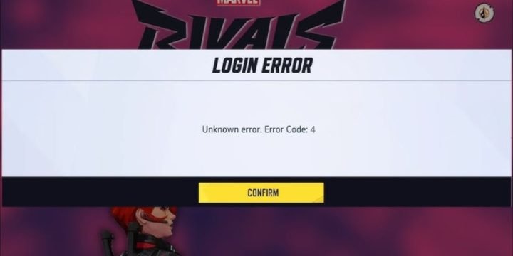 Marvel Rivals Error Code 4